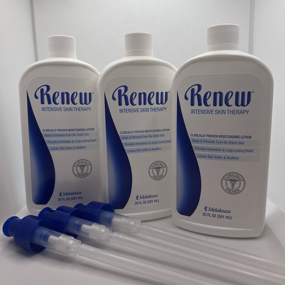 3 PACK | Melaleuca Renew Intensive Skin Therapy Lotion 20 Ounce with Pumps